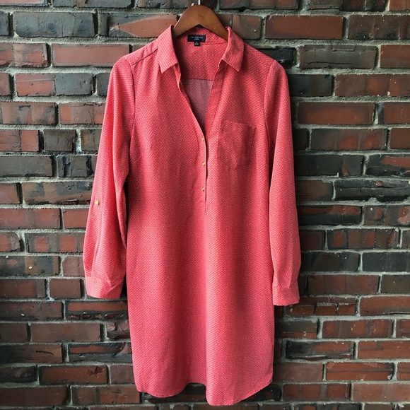 The Limited “Ashton” coral shirt dress - Picture 3 of 7